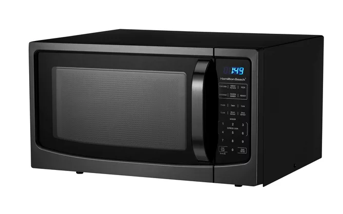 Hamilton Beach 1.6 Cu.ft Black Stainless Steel Digital Microwave Oven – The  Bargain Brothers