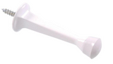 The Hillman Group 852341 3-Inch Rigid Door Stop Square Type, White (2 Pack)