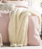 Thiele Luxury Tip Dye Throw - White Mink