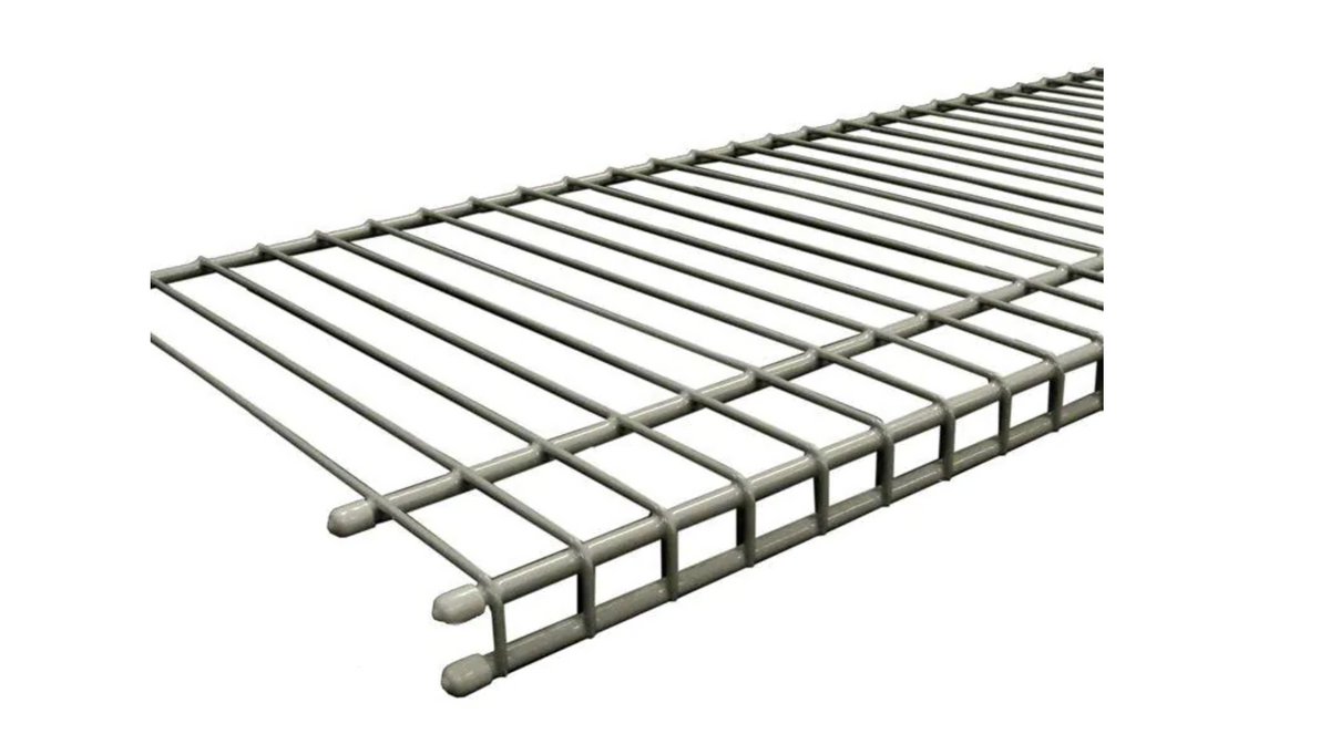 ClosetMaid SuperSlide 48 in. W x 12 in. D Nickel Ventilated Wire Shelf