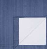 Dotcom Curtain Blackout Textured 2PK 84", Blue Indigo