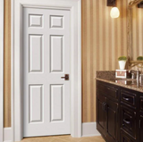 JELD-WEN 24 in. x 80 in. Colonist White Painted Smooth Molded Composite MDF Interior Door Slab