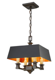 Bradley 4-Light Semi Flush Mount