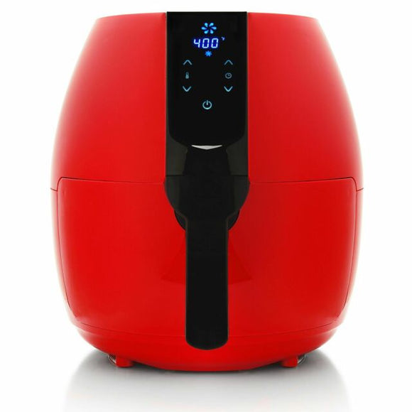 Cook's Companion® 4.7 qt 1500W Single Basket Digital Air Fryer, Red