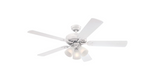 Brookhurst Vintage 52 in. LED White Ceiling Fan with Light Kit