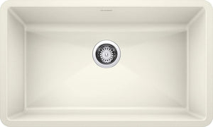 Blanco 32" Precis Super Single Bowl Undermount Kitchen Sink- Biscuit 440151