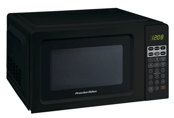 Proctor Silex 0.7 Cu.ft Black Digital Microwave Oven