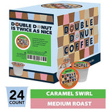 Caramel Swirl Medium Roast Decaf Flavored Coffee Pods for Keurig K Cups-24 pods