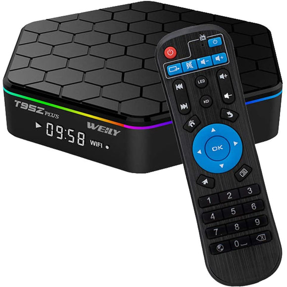 T95Z Plus Android TV Box 3GB RAM/32GB ROM Android 7.1 Octa Core Amlogic S912 TV Box with 4K Dual Band WiFi 2.4GHz/5GHz Bluetooth 4.0 64 Bits