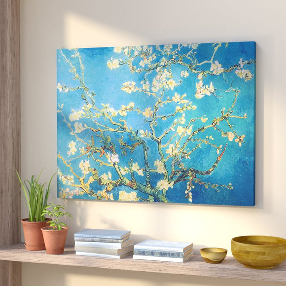 'Almond Blossom' by Vincent Van Gogh on Canvas