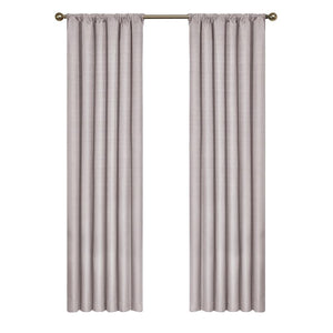 Columbia Solid Color Blackout Thermal Rod Pocket Curtains / Drapes 42" x 84" - Grey