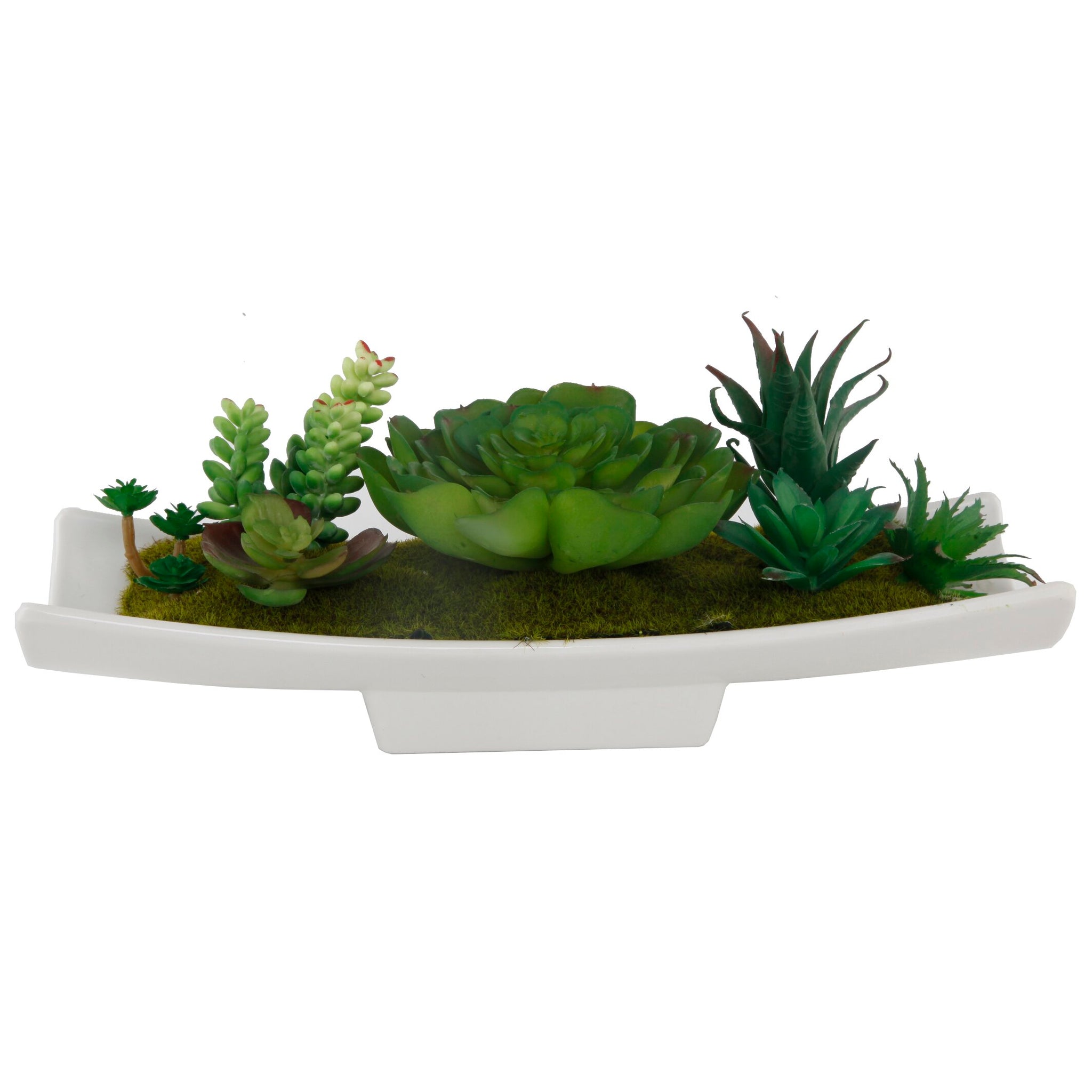 10 inch succulent planter Puleo International Artificial Succulent Garden in Planter