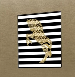Zebra Black White Stripe' Poster Gallery Graphic Art