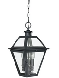 Boxford Textured Black 3 -Bulb 16" H Outdoor Hanging Lantern