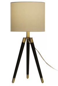 Besse 23.25" Brown Tripod Table Lamp