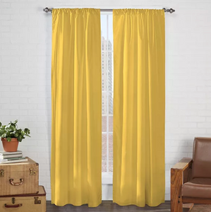 Pairs To Go 2-pack Cadenza Microfiber Window Curtain 40inx63in - Mimosa