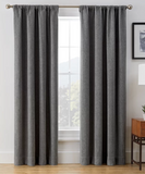 Brookstone Harvey 100% Max Blackout Rod Pocket Window Curtain Panel 50in x 108in - Grey