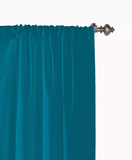 Pairs To Go 2-pack Cadenza Microfiber Window Curtain 40in x 84in - Teal