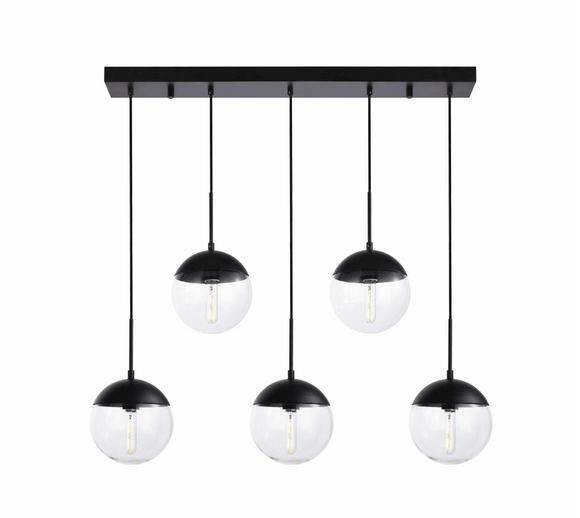 Elegant Lighting LD6081BK - Pendants Indoor Lighting