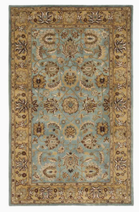 Safavieh Heritage Tekke 2' 3" x 4' Blue/Gold Indoor Floral Oriental Handcrafted Throw Rug