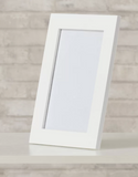 Ben Linear Picture Frame, White- 6"x8"