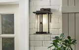 Home Decorators Collection 1-Light Bronze Outdoor Wall Lantern Sconce