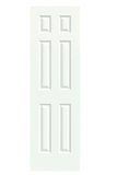 JELD-WEN 24 in. x 80 in. Colonist White Painted Smooth Molded Composite MDF Interior Door Slab