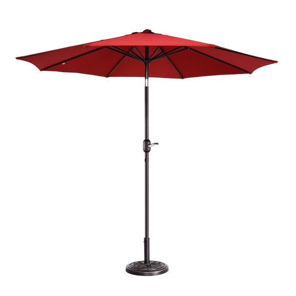 Coalville Manual Tilt Market Umbrella-Red