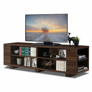 59" Wood TV Stand Console Storage Entertainment Media Center w/ Adjustable Shelf