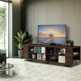 59" Wood TV Stand Console Storage Entertainment Media Center w/ Adjustable Shelf